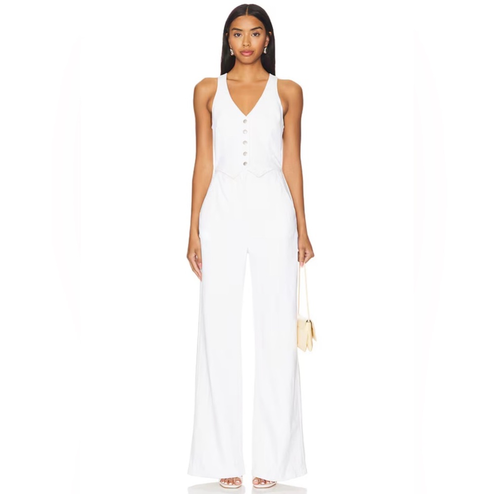 Amanda Uprichard x REVOLVE Ethan Jumpsuit in White
